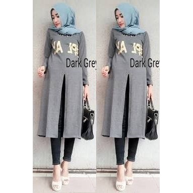 B0101 FF 01 M505, Play Long Top belle fashion baju blus jumbo lengan murah cewek kekinian