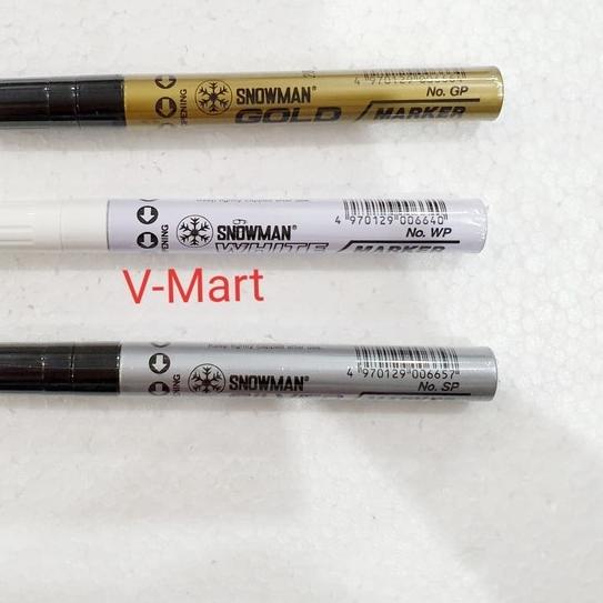 

➵ Spidol Marker Paint Snowman gold or silver or white - gold ☊