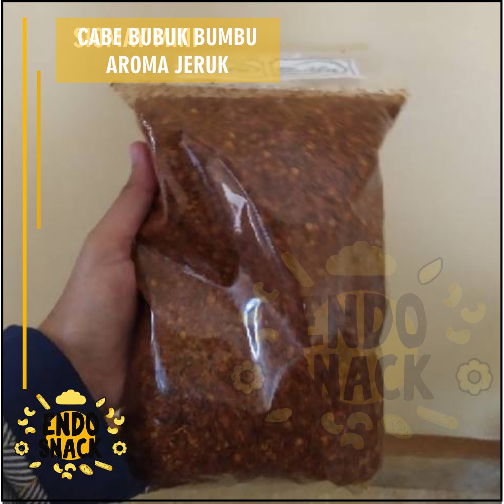 400Gr Cabe Bubuk Kering Aroma Daun Jeruk Dijamin Pedaas