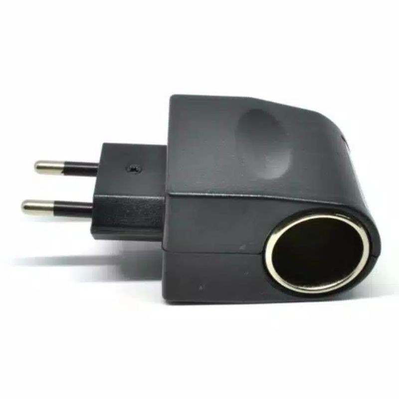 Converter colokan mobil EU plug car charger 12v 500Ma adapter charger