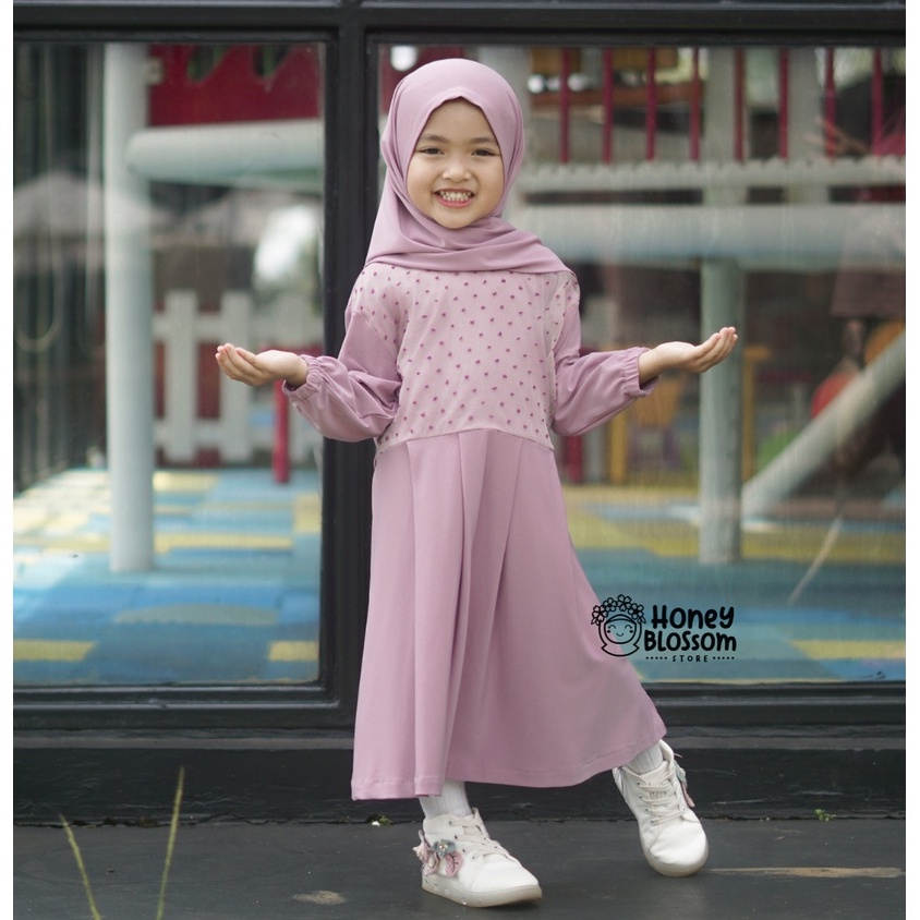 HONEYBLOSSOM gamis bayi perempuan satu set / gamis bayi perempuan 1 tahun alesha