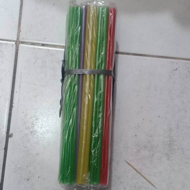 Sedotan Straw Plastik 5mm Panjang 24cm Sedotan Murah Minuman