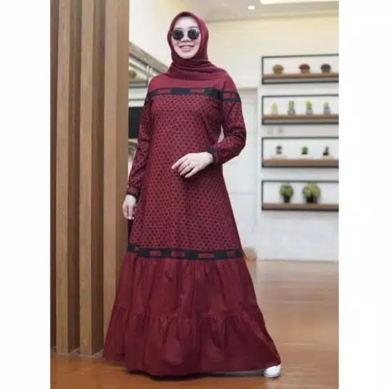 Arumi dress maxi baju gamis pakaian wanita fashion muslim