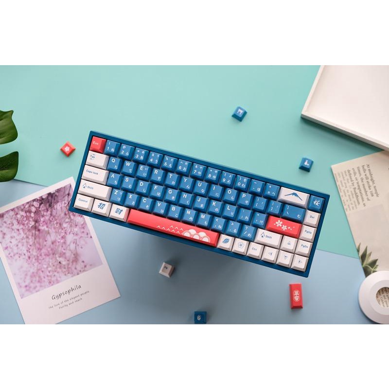 Titan Nation Fuji Mountain PBT Dyesub Keycaps 129 Set Cherry Profile