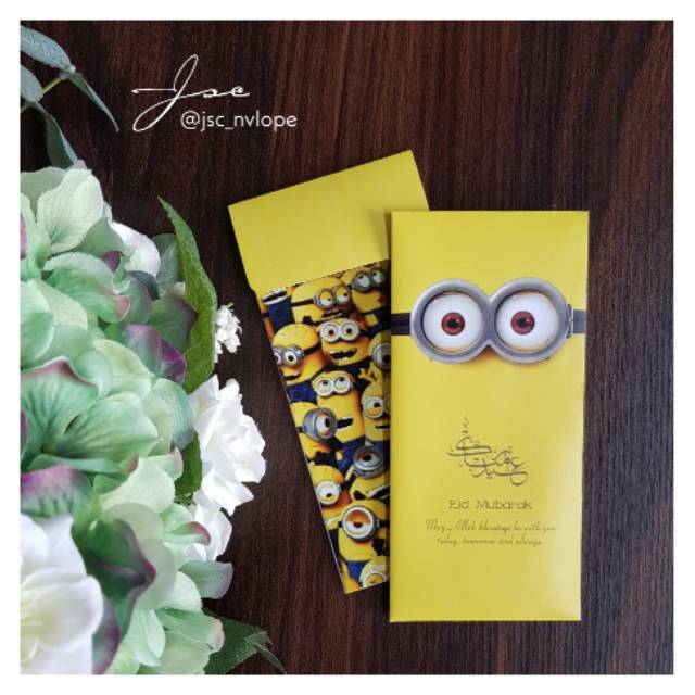 Amplop minions. Amplop custom lebaran / birthday / ulang tahun anak anak