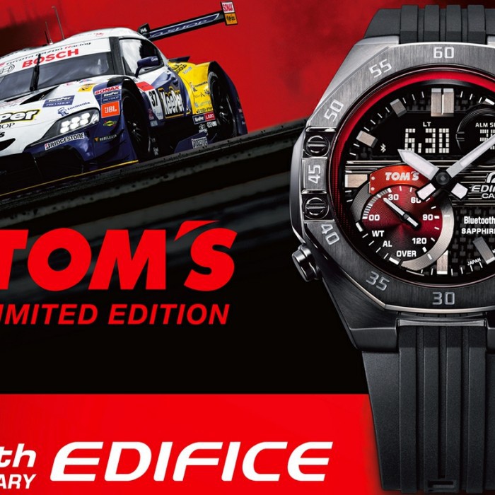 Jam Tangan Pria Merk Casio Edifice ECB10 Rubber Kulit