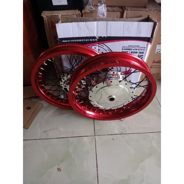 velg jari jari Mio, Mio j dan Fino tapak lebar 215/250x14
