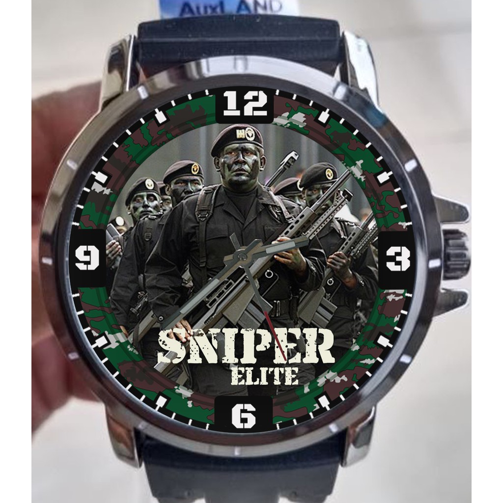 Jam Tangan Keren Terbaru Custom Sniper Elite TNI