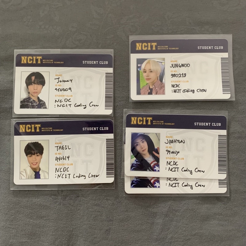 NCIT ID CARD Taeil Johnny Jungwoo