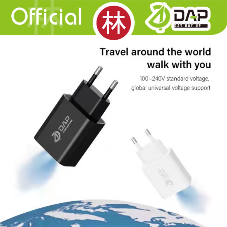 DAP D-A4 Wall Charger Dual Output Fast Charging 2.4A