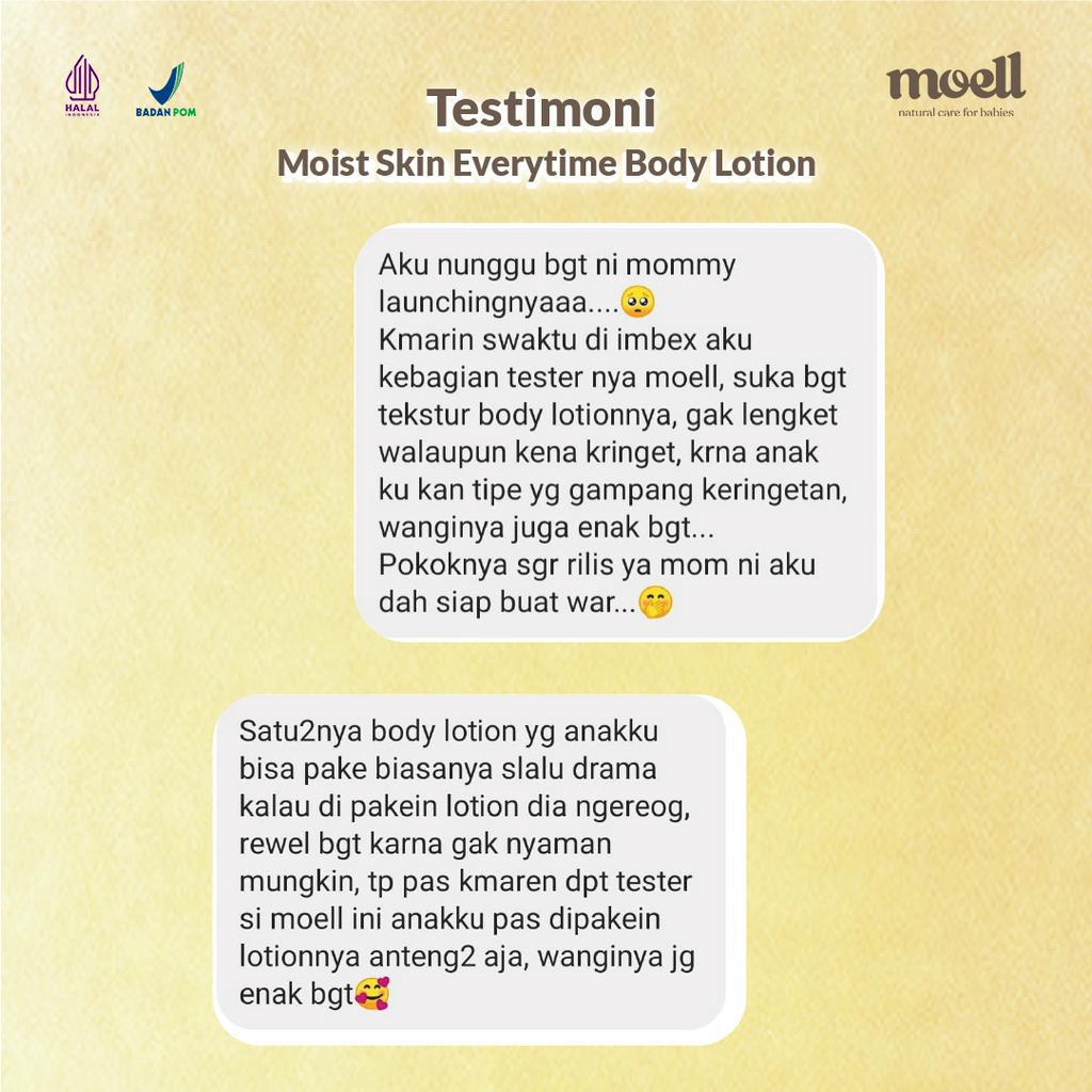 Moell Baby Body Lotion Moist Skin Everytime