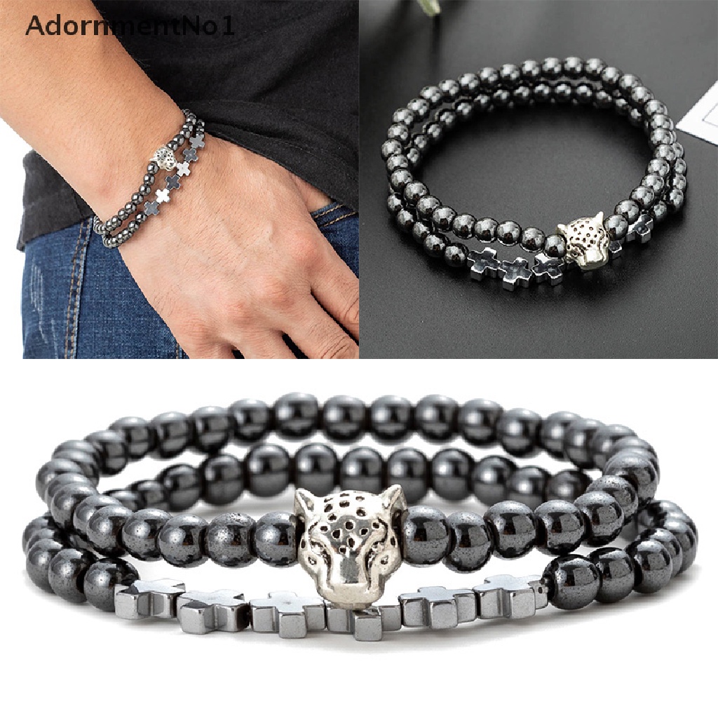 (AdornmentNo1) Gelang Manik Batu Hematite Handmade Untuk Pria