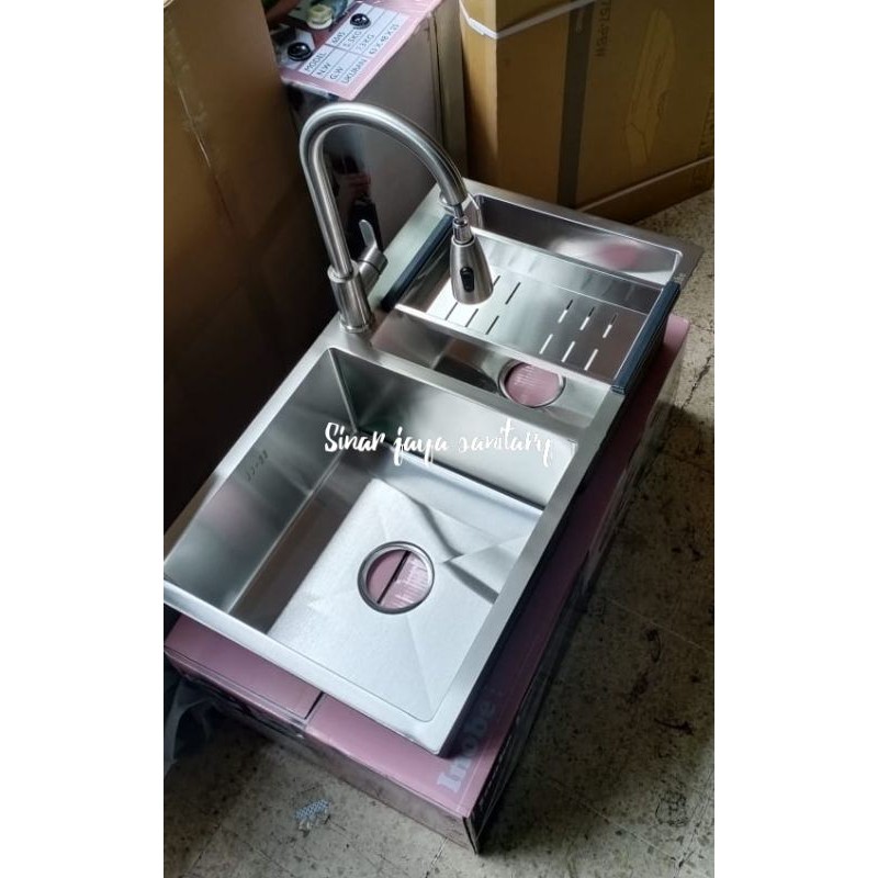 Paket kitchen sink inobe 8245 stainless &quot; PROMO &quot; / Paket sink inobe 8245