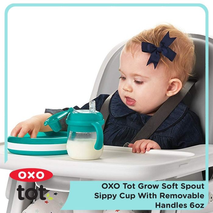 OXO TOT GROW SOFT SPOUT SIPPY CUP WITH REMOVABLE HANDLES / 150 ML