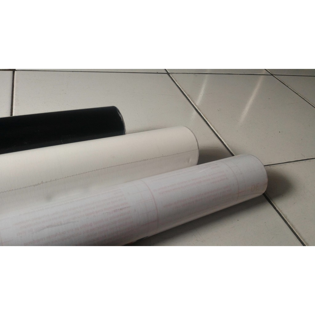 Stiker Skotlet warna Hitam Black glossy / Putih white glossy / Bening Transparan Glossy,,,,, lebar a