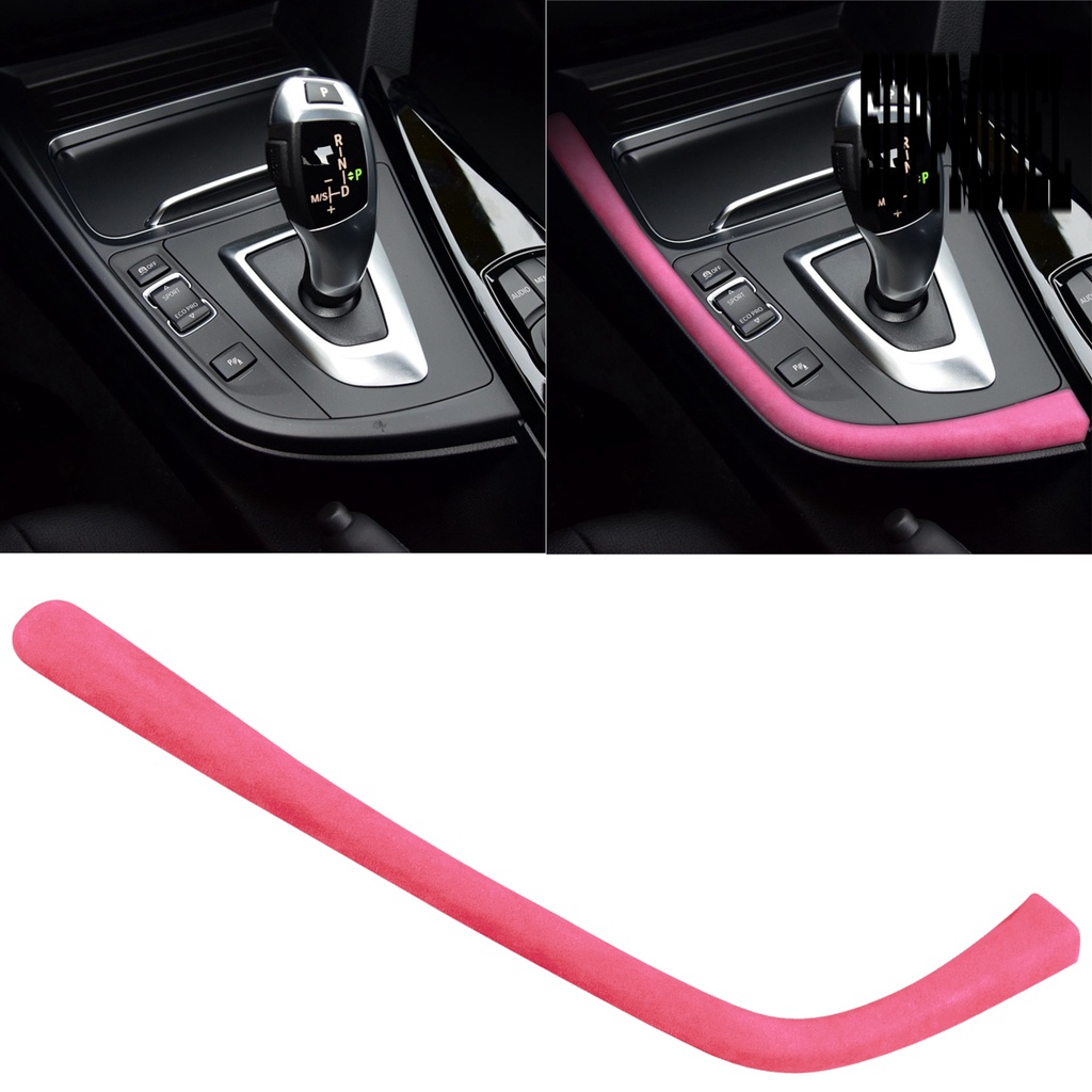 Suppmodelx Strip Trim Dekorasi Interior Mobil Bahan Suede Ramah Lingkungan Untuk Seri 3GT 4 2013-2019