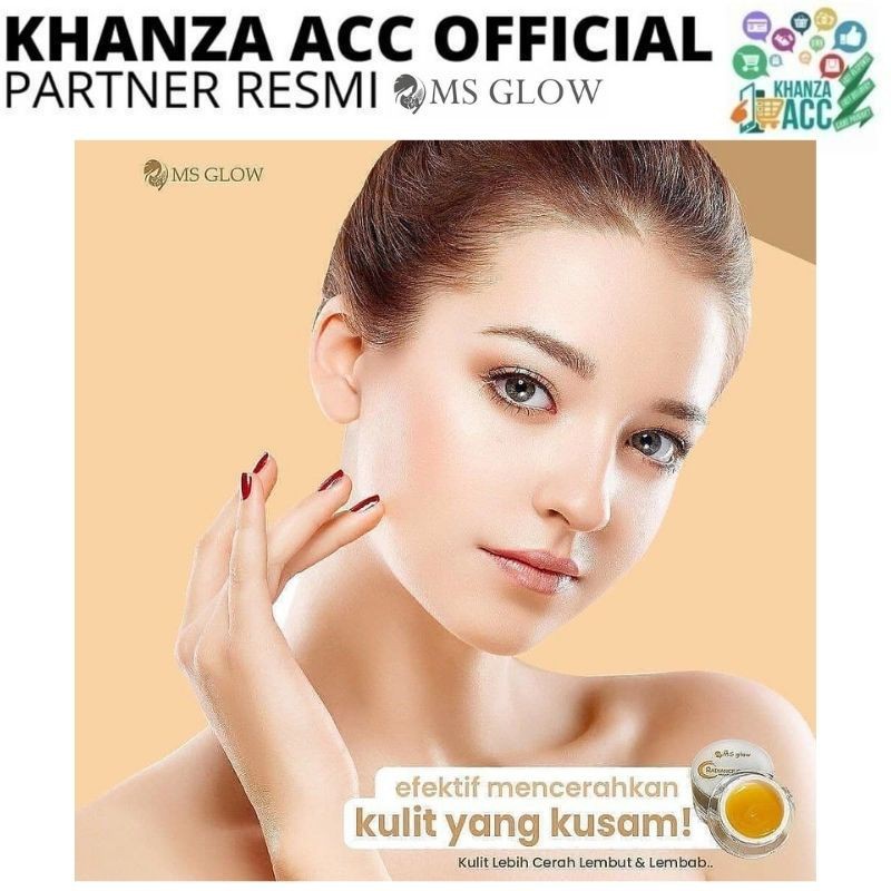 KHANZAACC MS GLOW Iluminating Radiance Gold Gel Bright And Smooth Booster Original