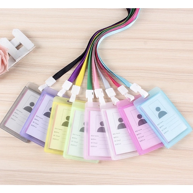 

Gantungan Name Tag Id Card Plastik Transparan Gantungan Kartu Nama lanyard
