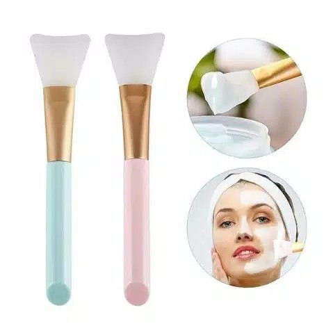 Kuas Masker Silikon Wajah Brush Silikon Lembut Karet Silicon Lentur Halus Premium Kuas Silikon