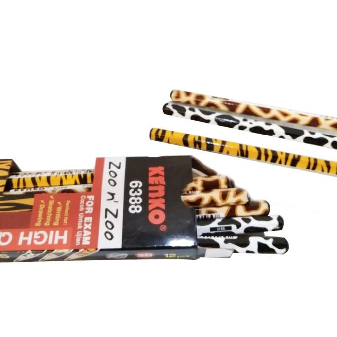 

Pensil Kenko 2B-6388 Zoo N Zoo - Pensil Motif Savana - Pensil Safari