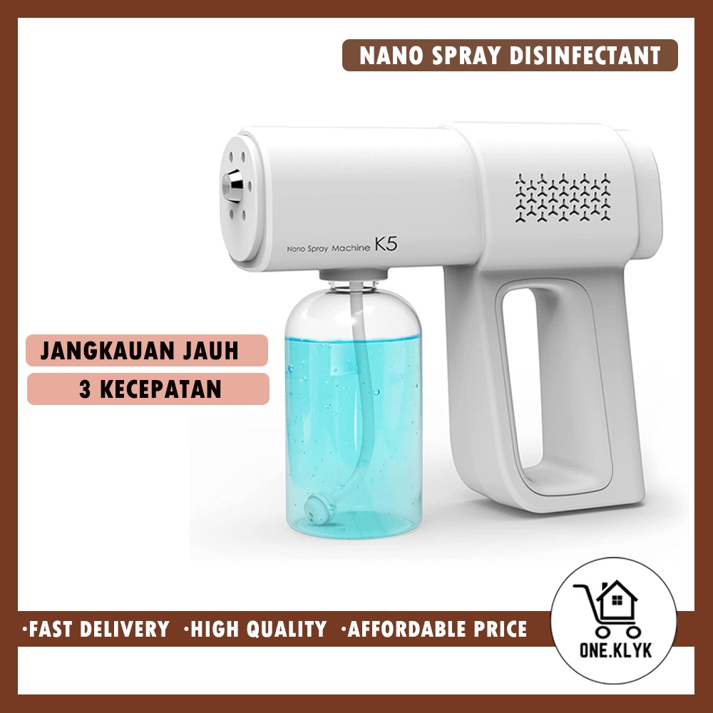 Alat Semprot Disinfektan Nanospray Model K5 | Nanospray Gun Blue Light Sterilizer