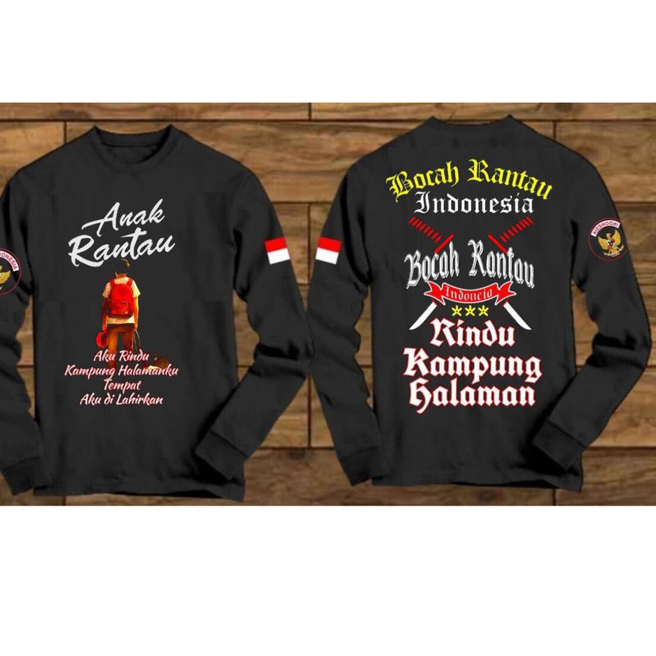 Lagi Tren.. Kaos lengan panjang anak rantau bocah rindu kampung zuperone