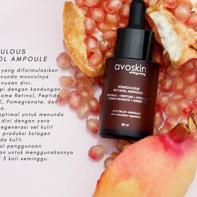 ☉ AVOSKIN / INDONESIA MIRACULOUS REFINING SERUM / RETINOL TONER EYE AMPOULE PHTE HTE ♠