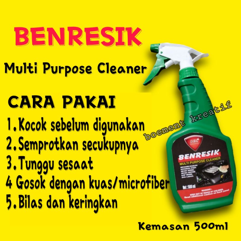 Pembersih kerak karat kap mesin mobil / pembersih ruang mesin / engine degreaser benresik ukuran 500ml