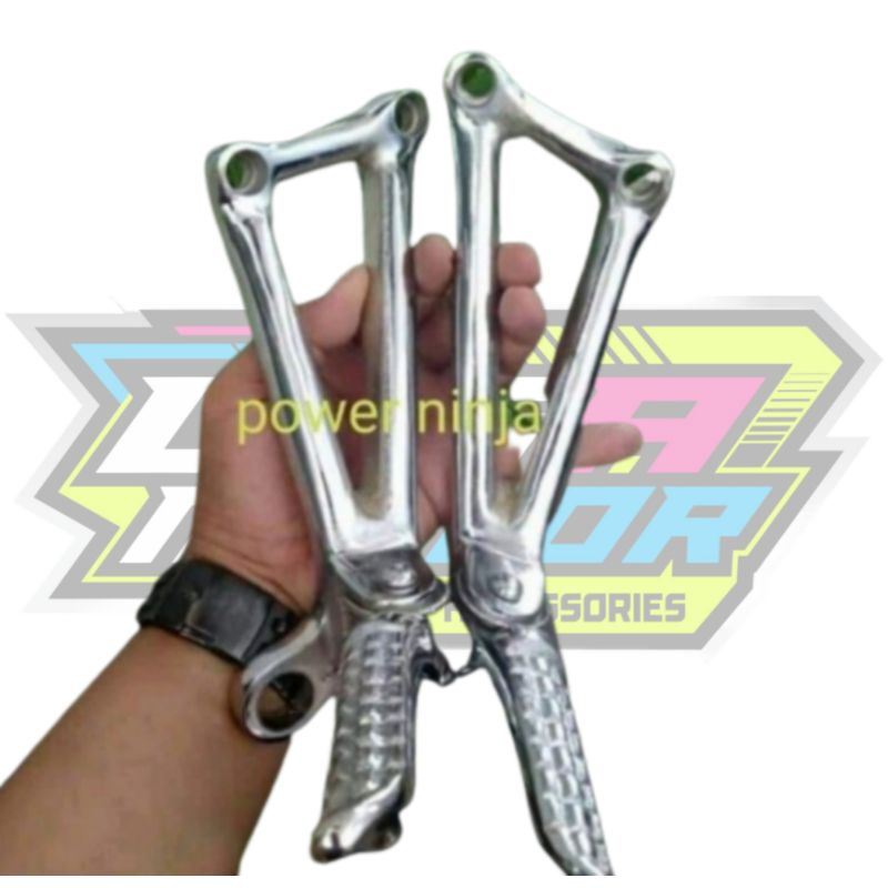 postep belakang ninja power bostep belakang ninja polish hitam