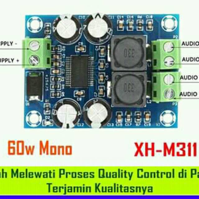 POWER CLASS D TPA3118D2 60w Mono XH-M311 TPA3116 QUALITY CONTROL TERJAMIN KUALITASNYA SUPER ISTIMEWA