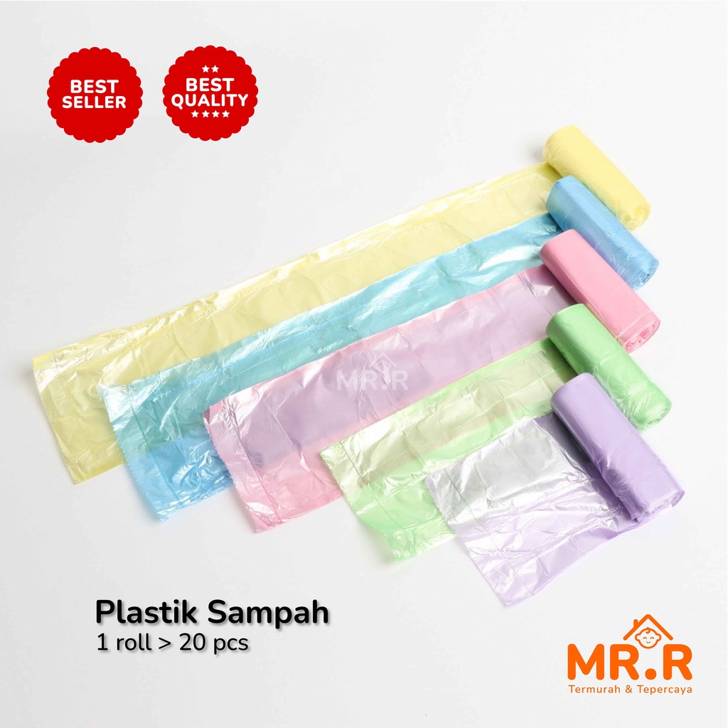 Kantong Plastik Sampah Roll Gulungan Rumah Tangga Dapur Plastik Kresek Garbage Bags Go Green Isi 20