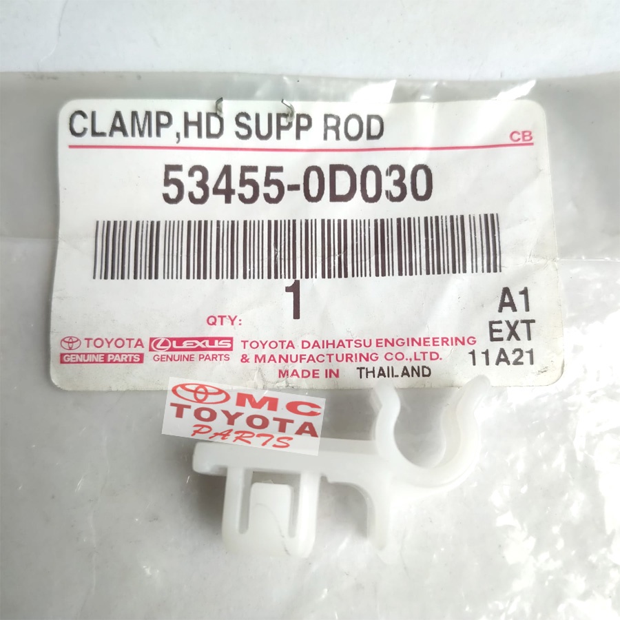Clip Clamp Hood Stang Kap Mesin Vios Limo old 53455-0D030