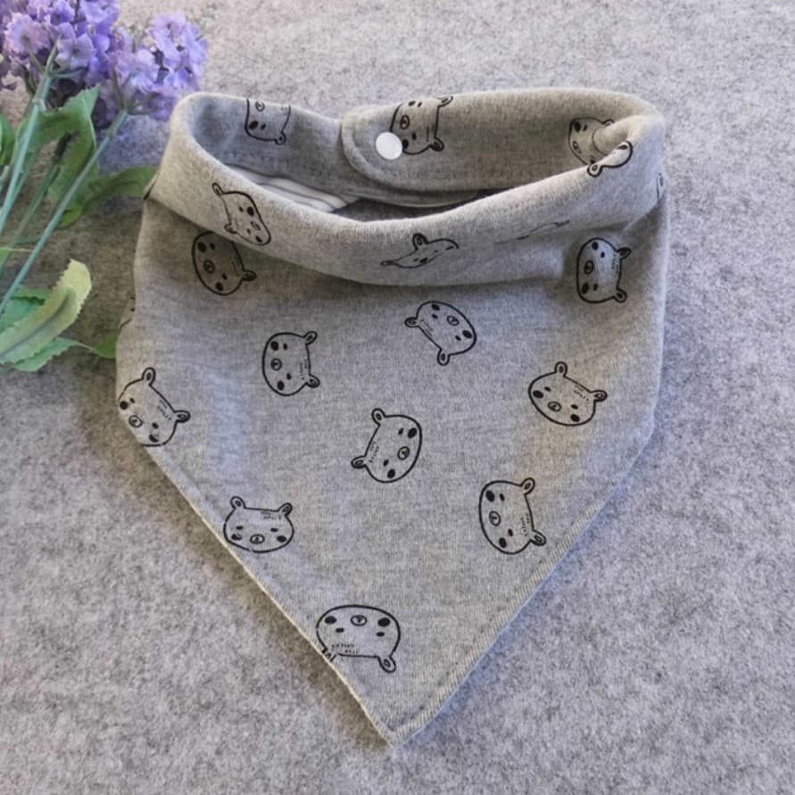 Triangle Bib slabber celemek tatak iler bayi korea baby boy bib