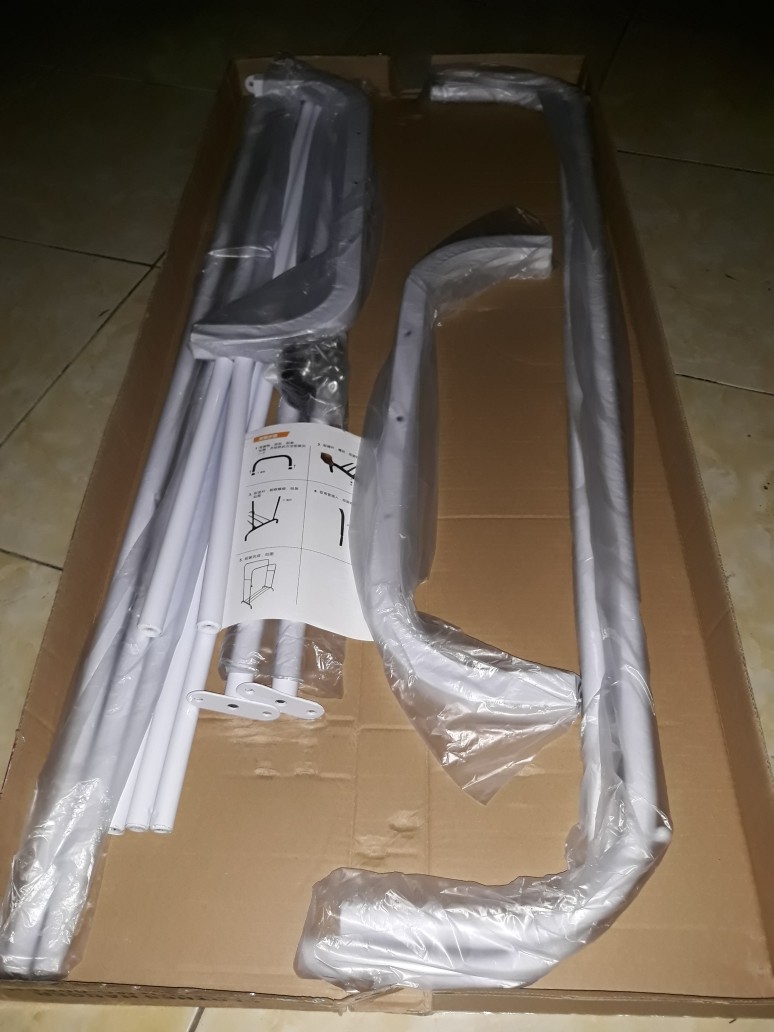 Double Row Windproof Clothes Hanger Gantungan Baju Hanger Baju Standing Hanger Jemuran Baju A732