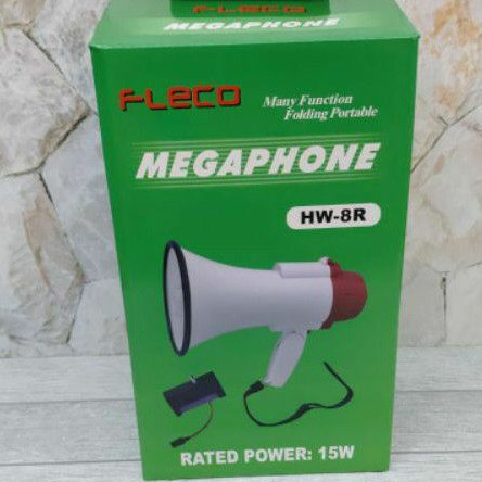 MEGAPHONE TOA KECIL FLECO MULTIFUNGSI HW-8R TOA FLECO