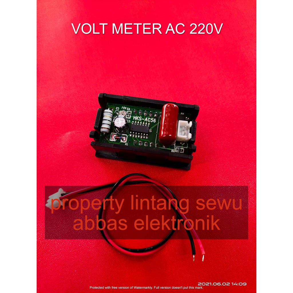 VOLTMETER DIGITAL AC 3 DIGIT