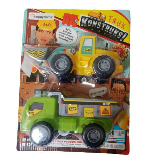 Mainan Mobil-Mobilan Truk Konstruksi Kaguyaplas 2's