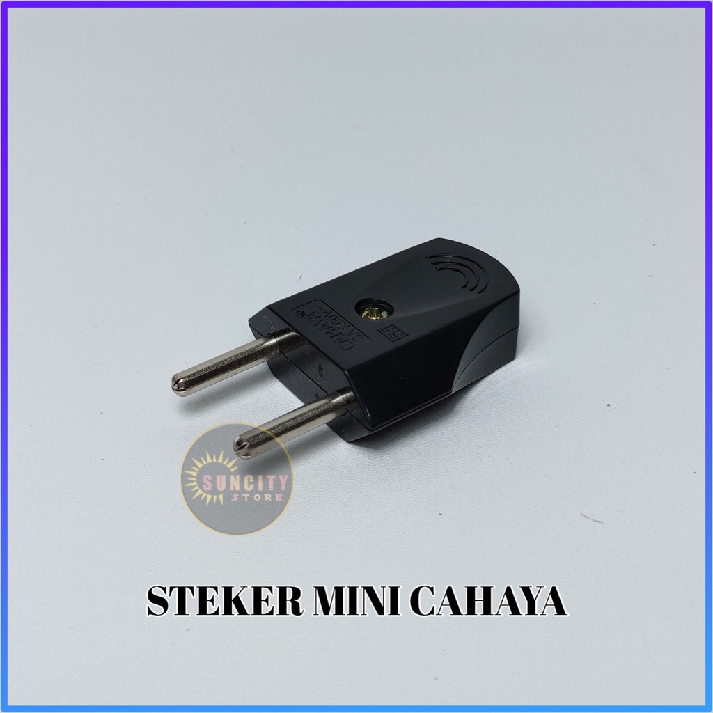 Cahaya Steker Mini / Steker Gepeng / Colokan Gepeng