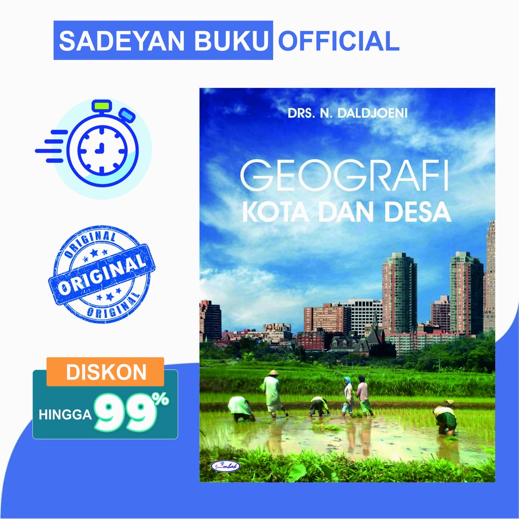 Jual Buku Original Buku Geografi Kota Dan Desa Drs. N. Daldjoeni ...