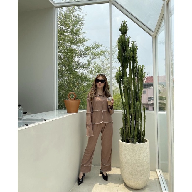 Candy Zara Set Pants/ Set Celana Bolak Balik Oversize Setelan Kekinian Murah/ Set Cel Termurah