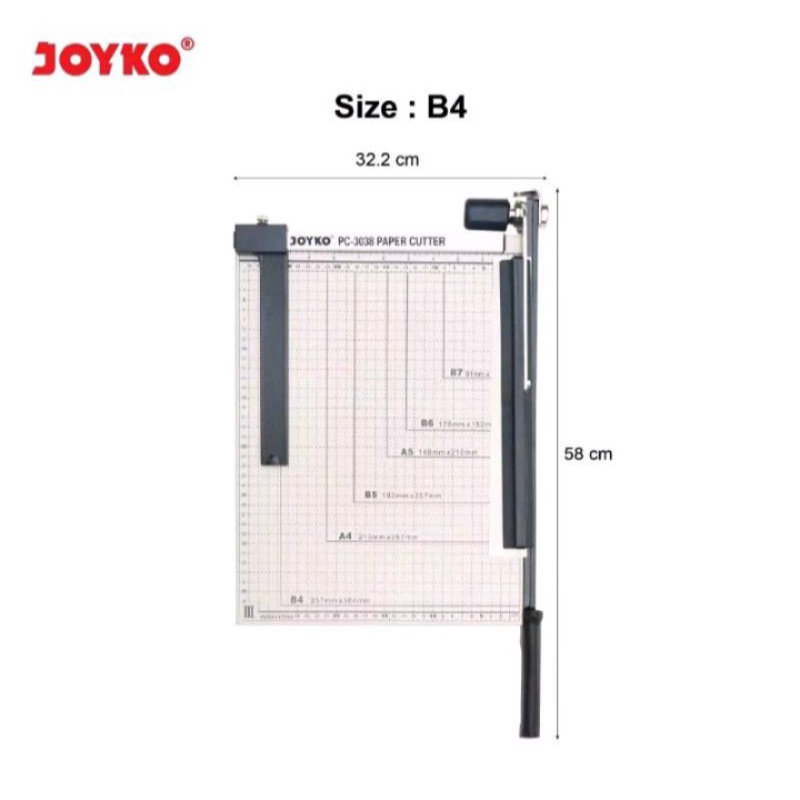 

Paper Cutter / Pemotong Kertas Joyko PC-3038 / B4