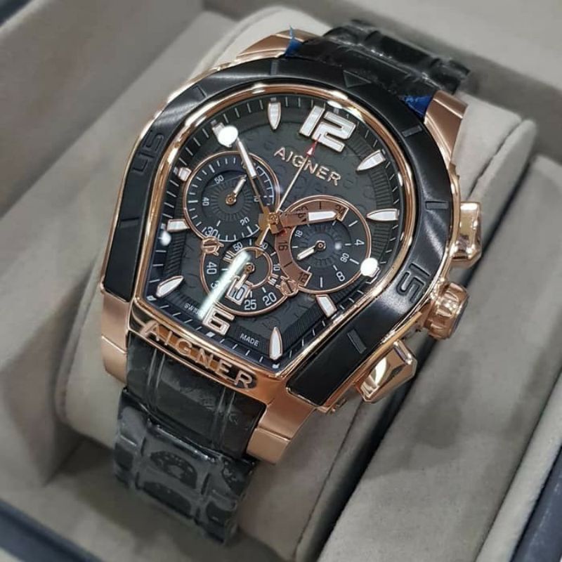 Jam Tangan Pria Aigner Palermo Cronograp Super Premium Graden AAA - Aigner Palermo Super Premium AAA