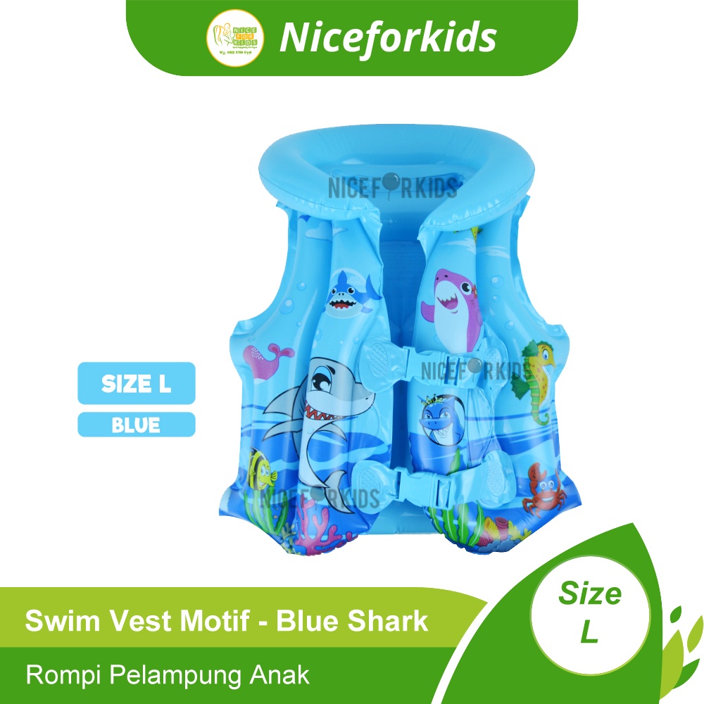 Swim Vest  Anak Motif / Rompi Pelampung Renang Anak Motif