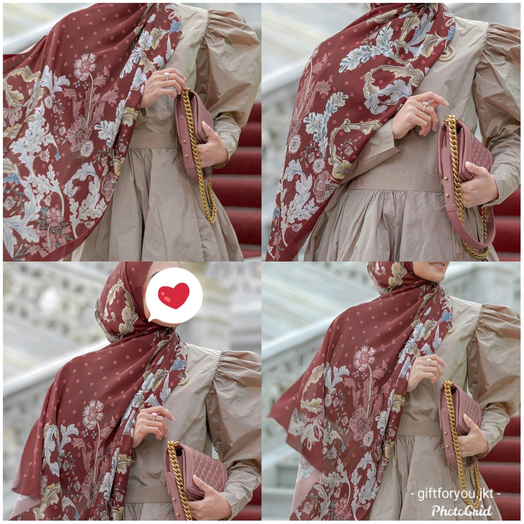 Buttonscarves The Royale Satin Shawl Jilbab Button Scarves Hijab Kerudung Premium Scarf Original