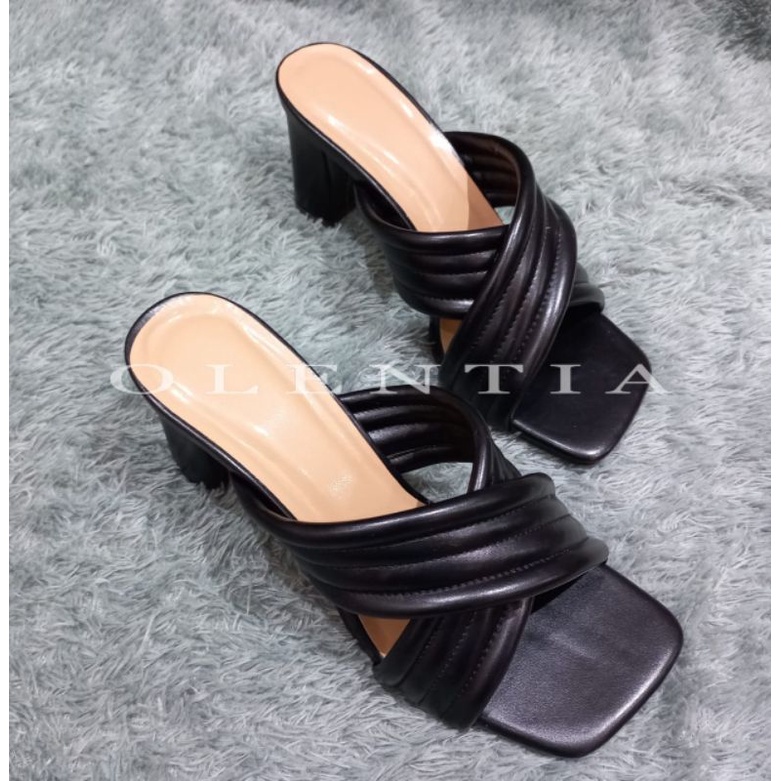 Sandal Wanita Sandal heels tahu 7cm YY 05