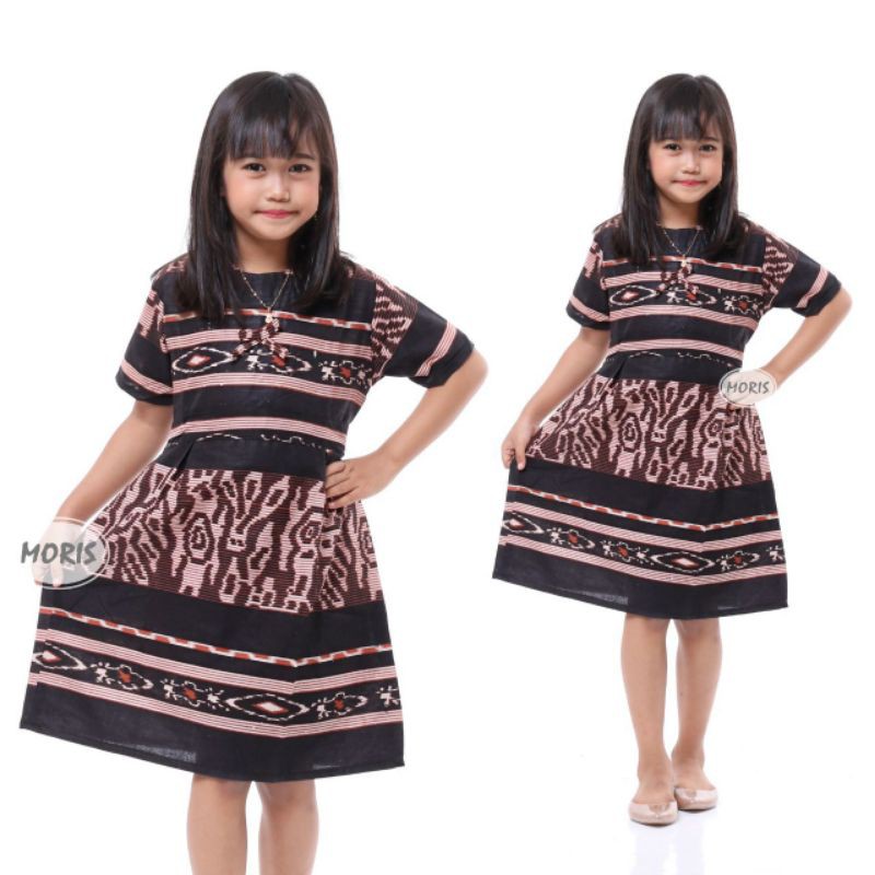 Dress batik Anak 2 sampai 10 Tahun - Baju batik Anak Perempuan Harga Grosir - (COD) bisa ecer