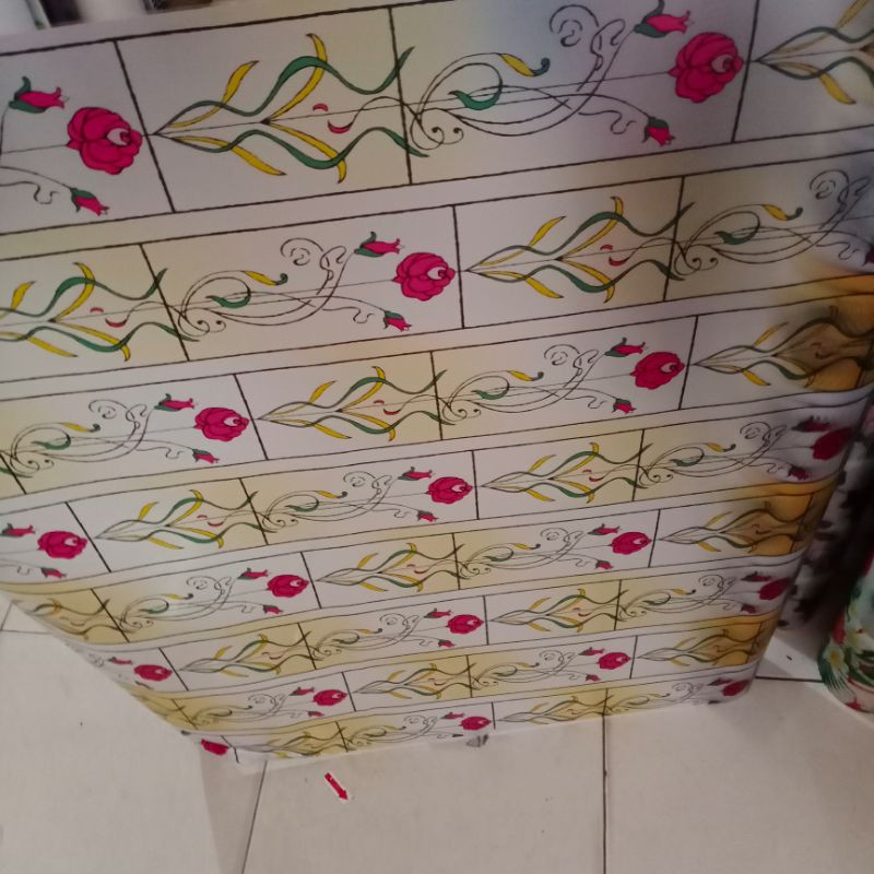 STICKER KACA/SETIKER KACA FILM/KACA FILM RUMAH/KACA FILM JENDELA/KACA FILM MOTIF BUNGGA