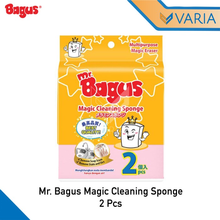 Mr. Bagus Magic Sponge 2 S Spon Ajaib Serbaguna Cuci Tanpa Sabun