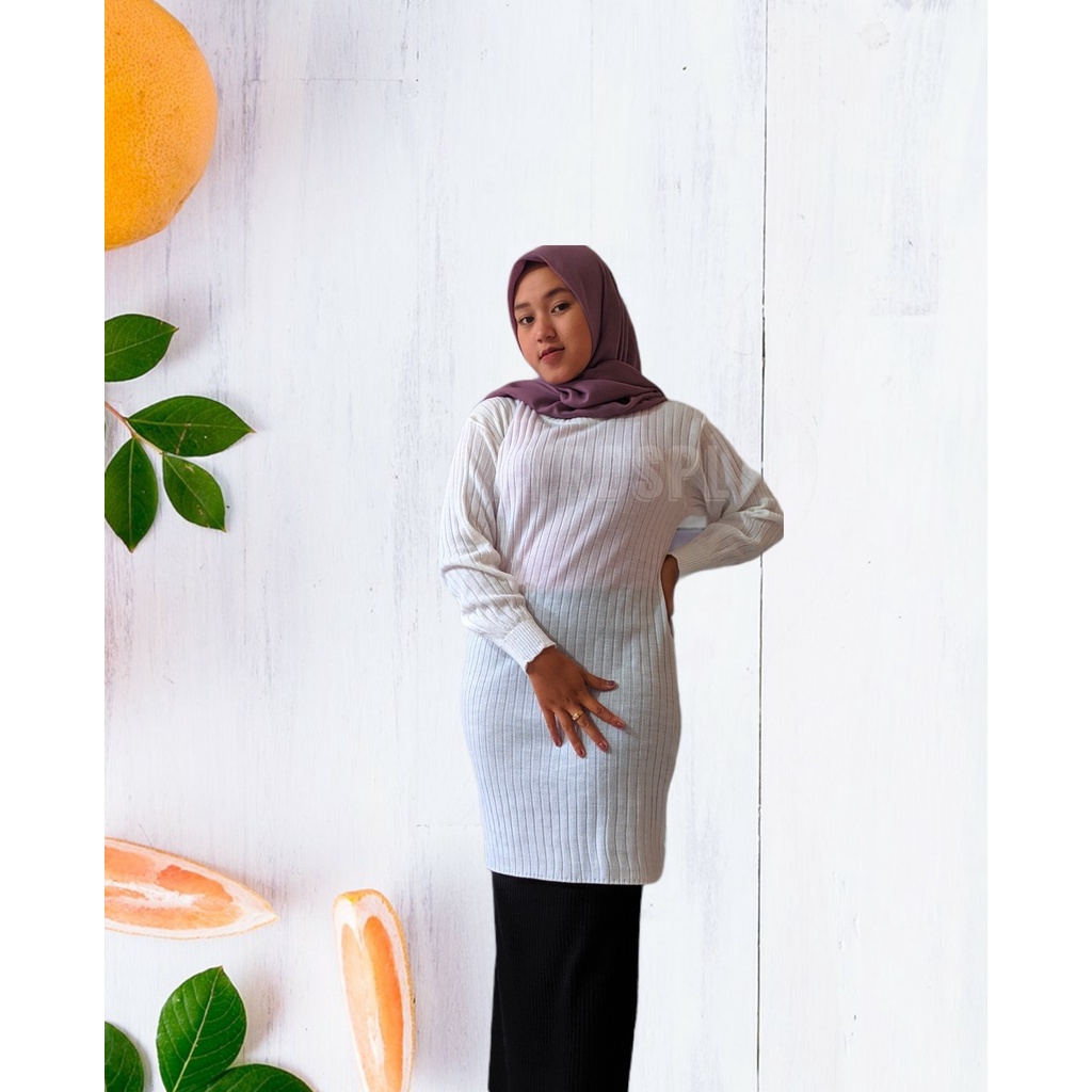 Tunik Rajut Premium, Seweater Rajut Wanita