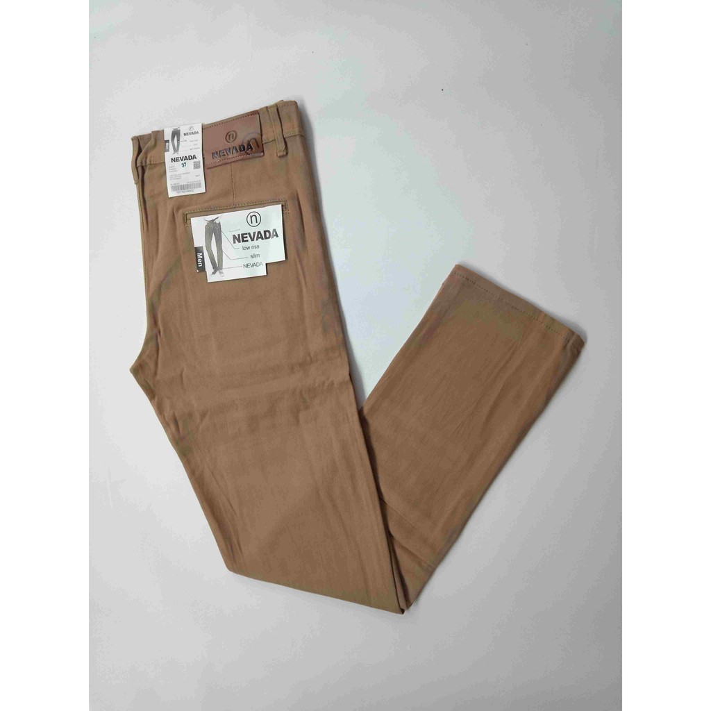 REGULER Celana Chino Reguler fit Standart Basic Lurus Longgar Bahan Melar Nyaman Buat Gerak